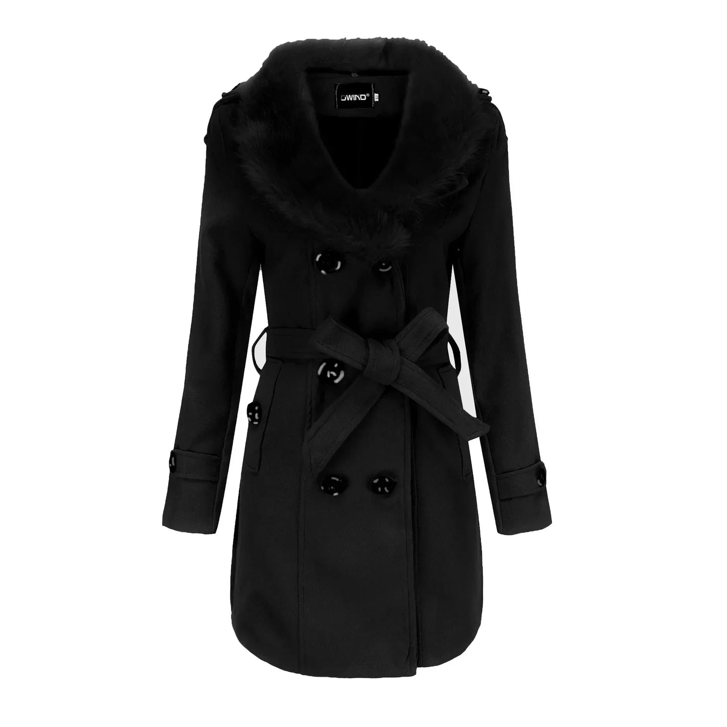 VelvetWarm - Warme Wollen Wintermantel voor Dames-mezamstore.nl