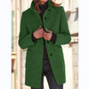 Dames Klassieke Winterjas – Retro Stijl met Knoopsluiting