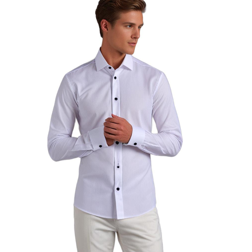 Klassiek Stretch Herenoverhemd - Comfort en Stijl