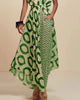Mouwloze Tweedelige Set met Print en Hoge Taille