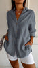 Elegant dames shirt met plooidetail en comfortabele pasvorm