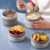 Meerlagige geïsoleerde lunchbox met draagtas – Lekvrij, roestvrij staal, houdt eten urenlang warm of koud, ideaal voor school, werk en onderweg