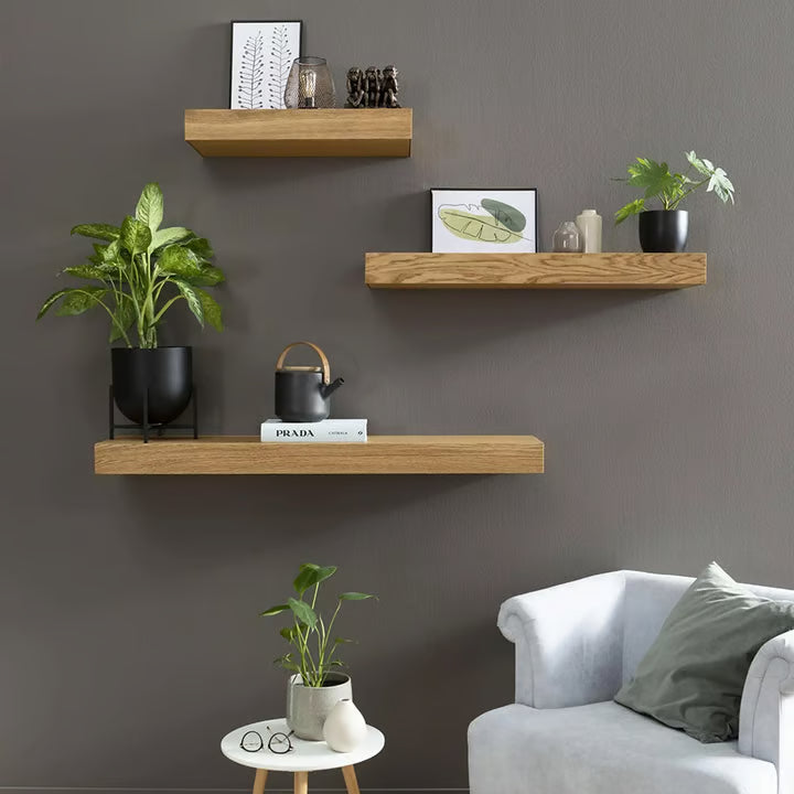 Moderne Wandplank met Verborgen Opbergruimte & Strak Design