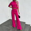 Cropped Top en Wijde Broek Set voor Dames