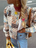 Vintage Baumwollen Herfstjacke voor Dames - Tijdloos en Comfortabel-mezamstore.nl