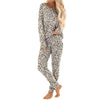 Dames Leoparden Pyjama Set met Lange Mouwen en Broek-mezamstore.nl