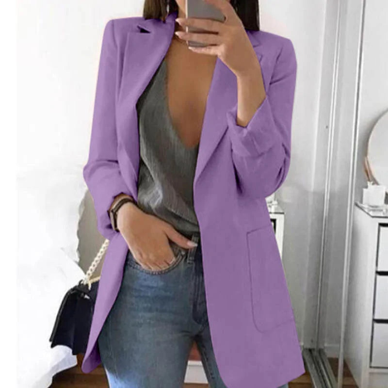 Dames Blazer met Reverskraag – Elegant, Casual en Zakelijk