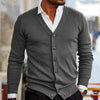 Heren Cardigan met V-Hals en Knopen - Stijlvol en Comfortabel