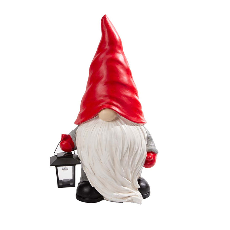 Verlichte Kerst Sneeuwpop Beeld – Decoratief Winterfiguur met Lantaarn