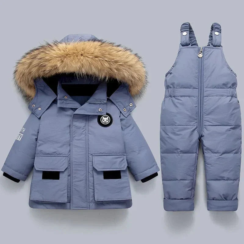 Stylische Kinderjacke en Latzhose voor Koude Dagen-mezamstore.nl