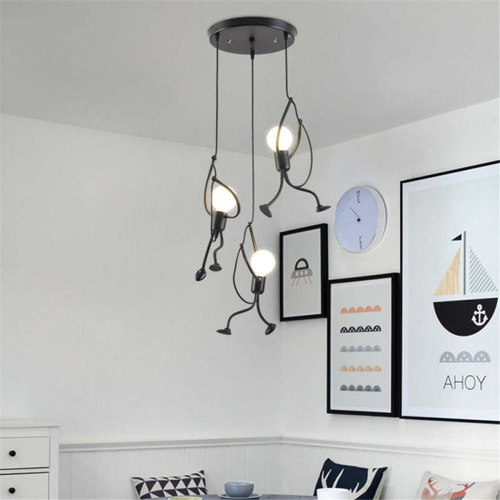 Retro Iron Man Plafondlamp - Uniek en Speels Design