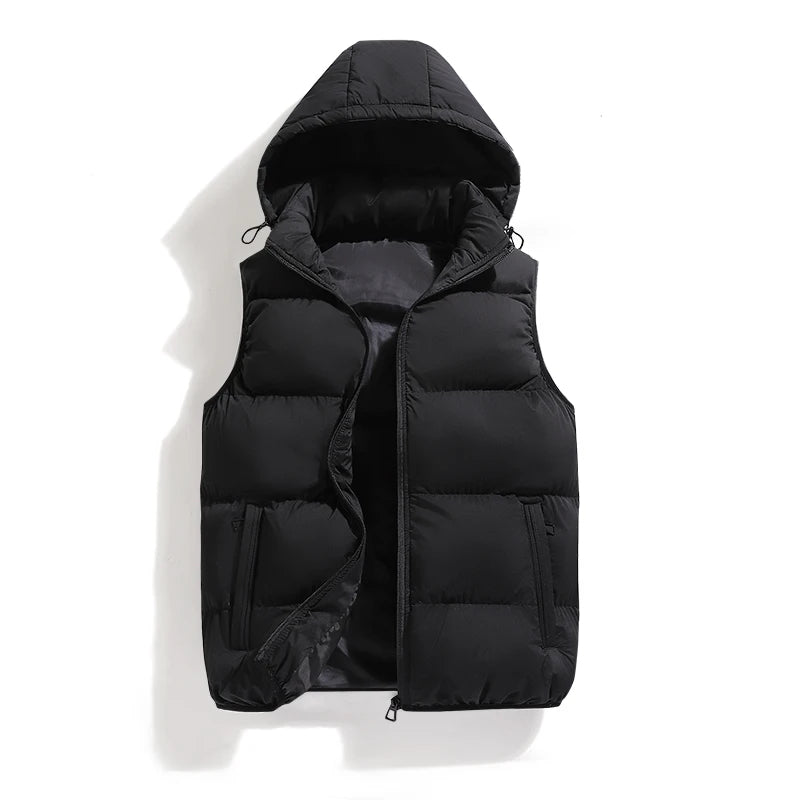 Gewatteerde Bodywarmer met Capuchon voor Heren