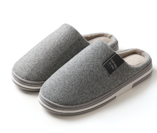 Warme Heren Pantoffels met Antislip – Pluche Instappers