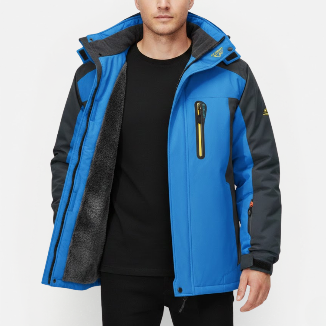 Gevoerde Heren Winterjas met Capuchon – Warm & Comfortabel