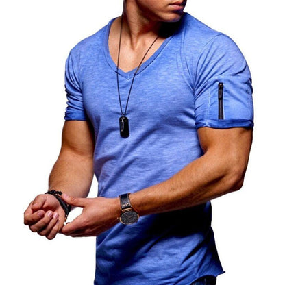 Ademend Comfortabel Fitness T-shirt voor Mannen