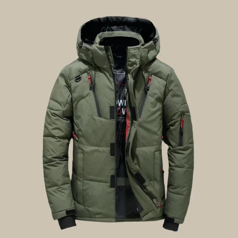 Comfortabele Winterjas voor Heren met Capuchon en Moderne Pasvorm