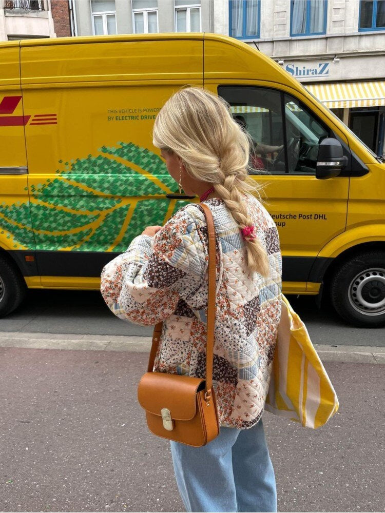 Vintage Baumwollen Herfstjacke voor Dames - Tijdloos en Comfortabel-mezamstore.nl