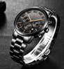 Militair Geïnspireerd Stalen Horloge voor Mannen - Krasbestendig en Waterbestendig