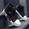 Moderne Hoge Herensneaker Herfst Winter Comfort met Veters - Zwart/Wit
