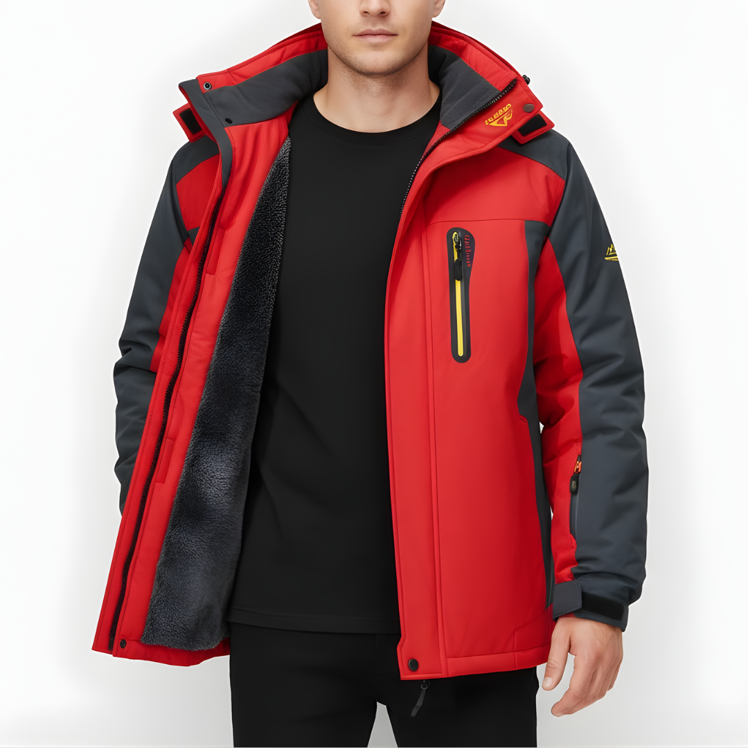 Gevoerde Heren Winterjas met Capuchon – Warm & Comfortabel