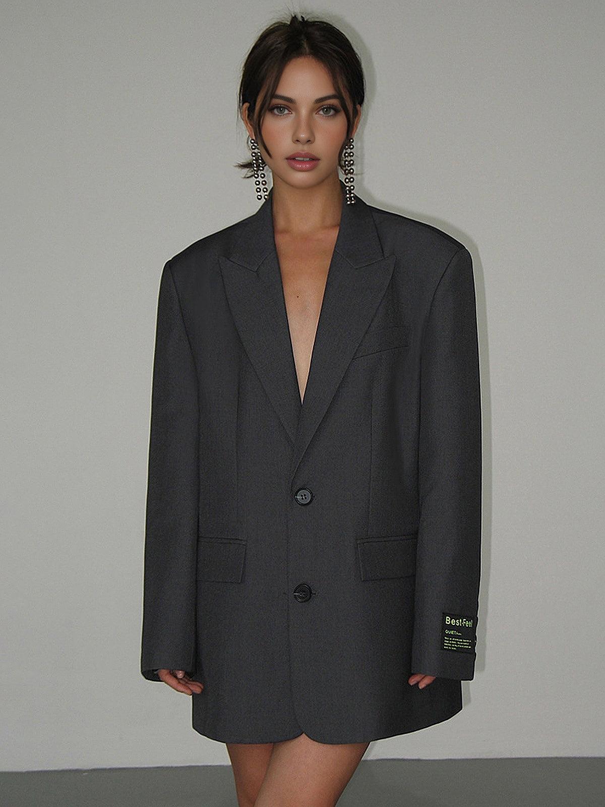 Oversized Klassieke Blazer met Tijdloze Stijl
