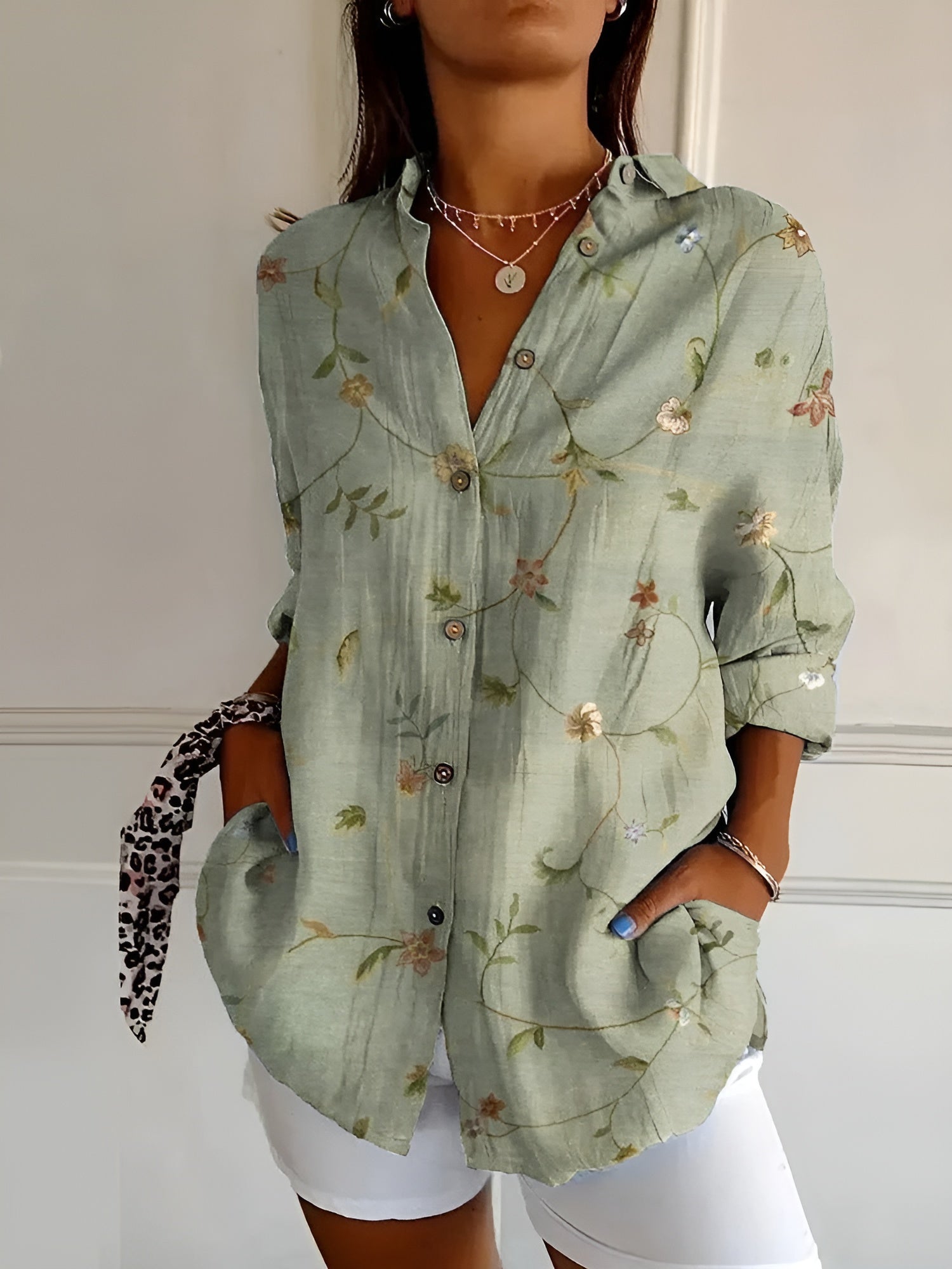 Stijlvolle Damesblouse Button-Down | Langarmig en Comfortabel