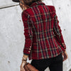 Geruite Blazer met Klassieke Pasvorm