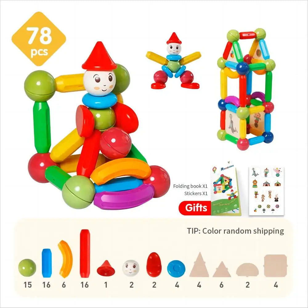 Magnetisch Bouwen Set - 10-delig Educatief Speelgoed voor Creatieve Kinderen, Perfect Cadeau voor Jongens en Meisjes-mezamstore.nl