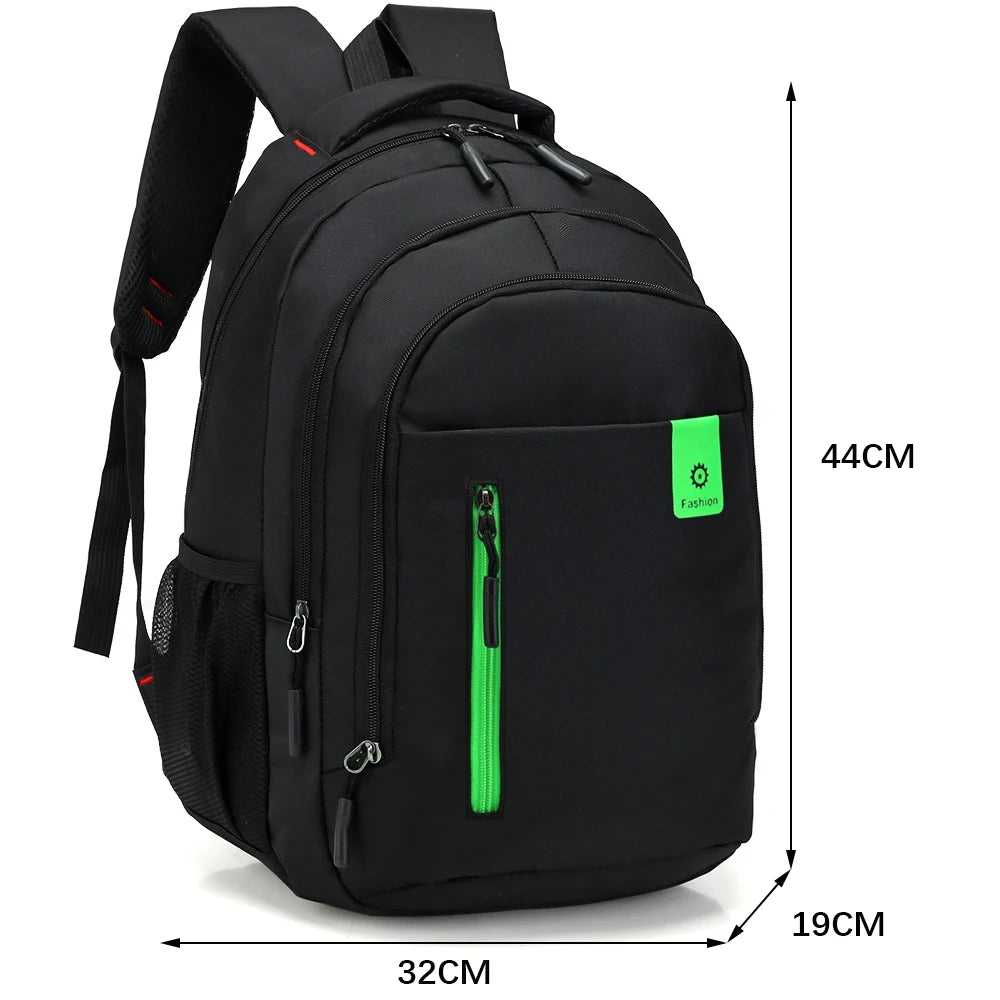 Oxford Laptop Rugzak - Waterbestendig - 15.6 Inch - Voor School en Reizen - Zwart