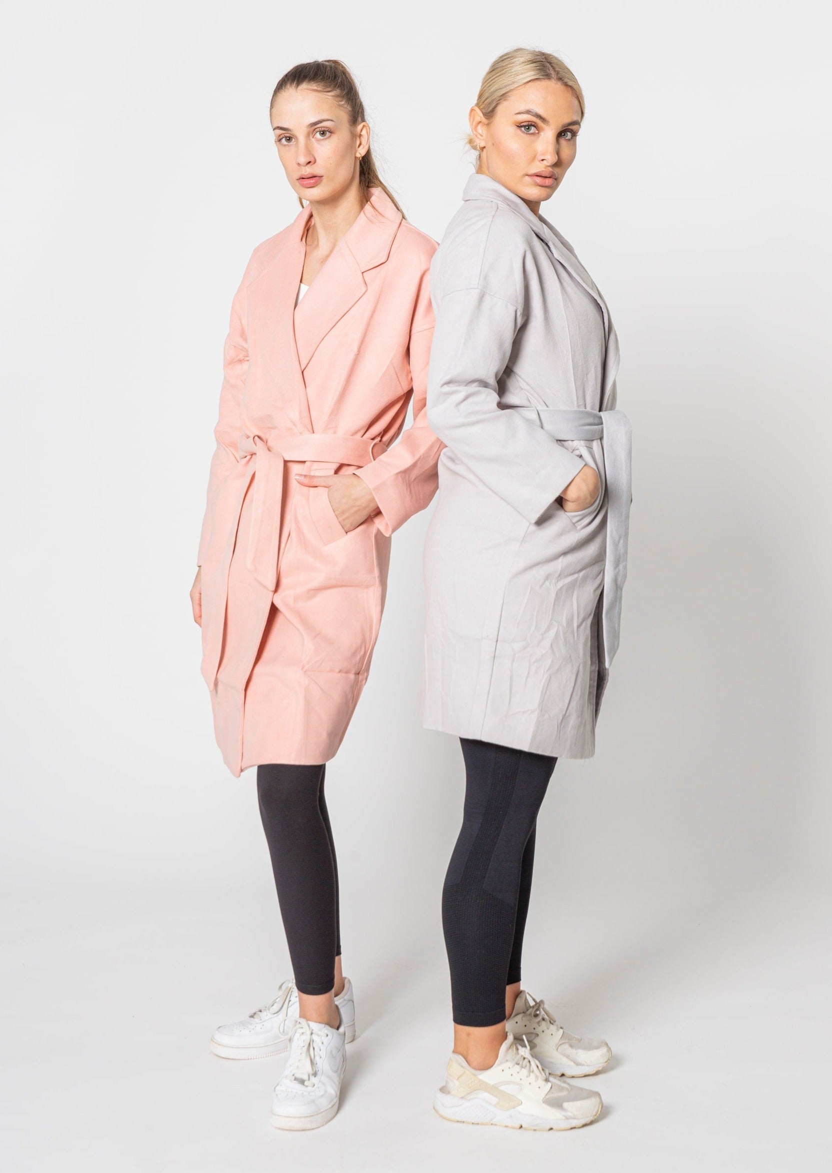 Trenchcoat in Perzikkleur - Laatste Kans!-mezamstore.nl