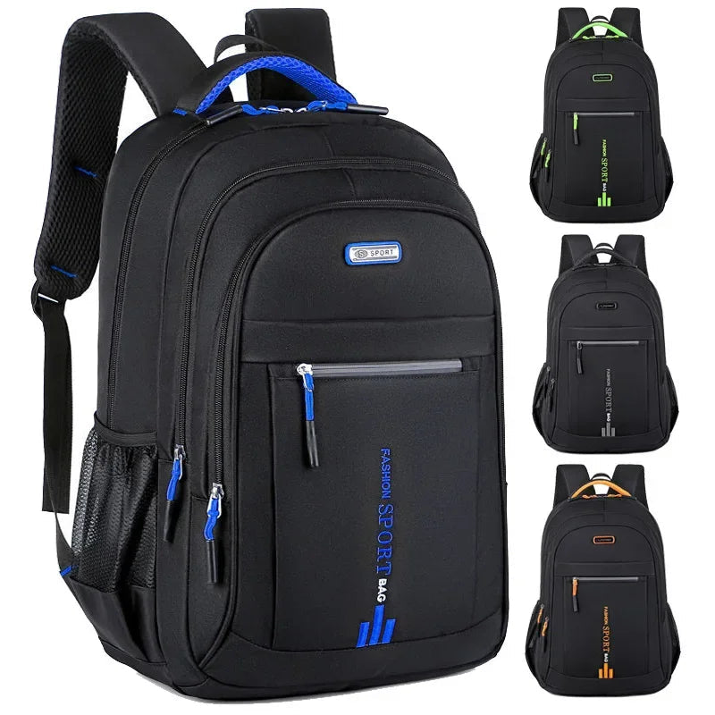 Oxford Laptop Rugzak - Waterbestendig - 15.6 Inch - Voor School en Reizen - Zwart