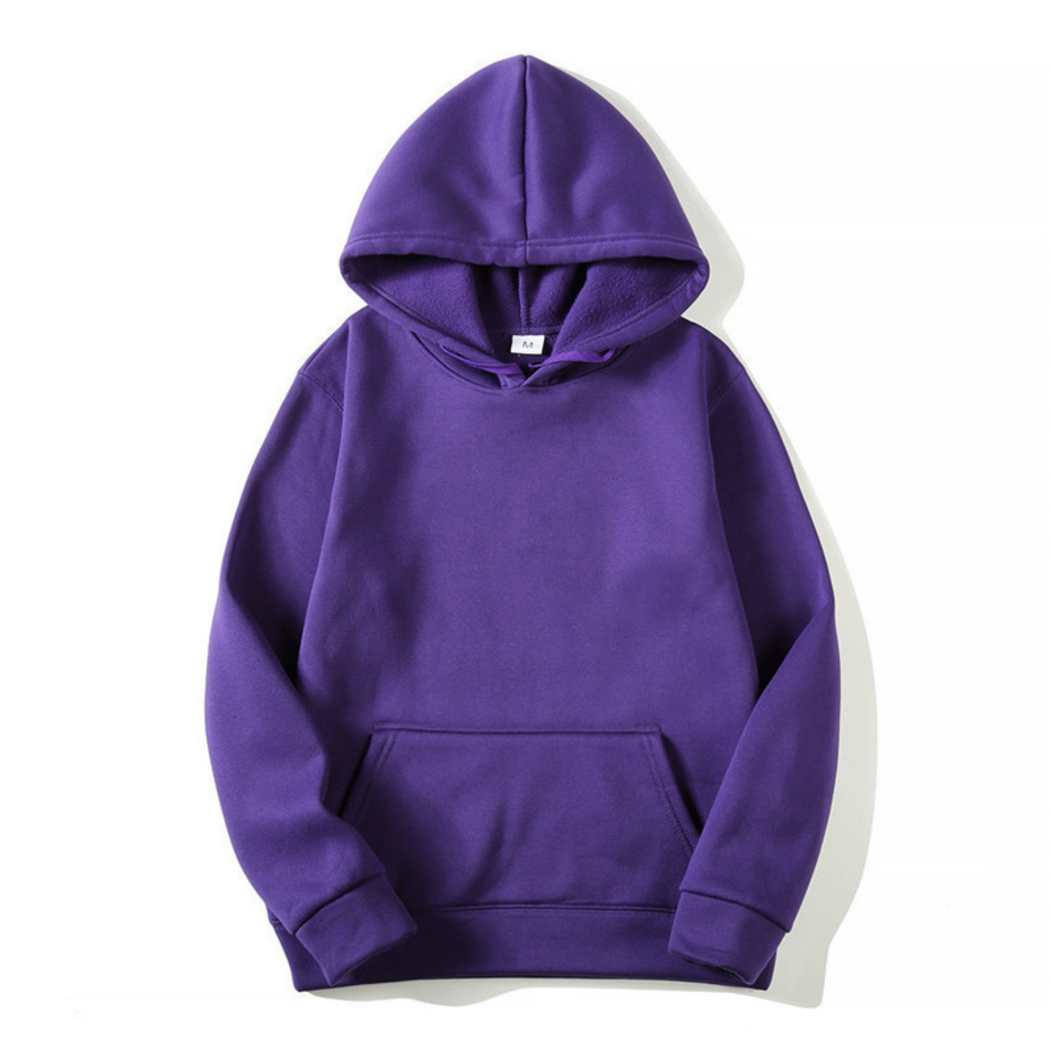 Heren Hoodie Basic met Fleecevoering, Capuchon en Buidelzak - 11 Kleuren