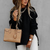 Gebreide oversized dames coltrui - zacht en warm