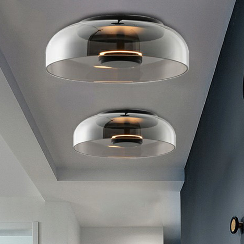 Elegante LED Plafondlamp van Glas en Metaal