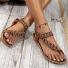Orthopedische Dames Sandalen met Kralen en Verstelbare Bandjes