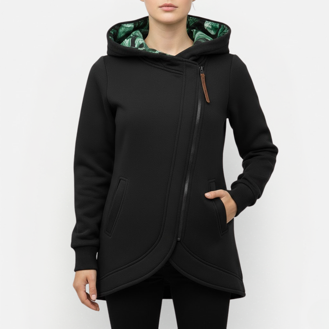 Dames Winterjas met Capuchon en Ritssluiting