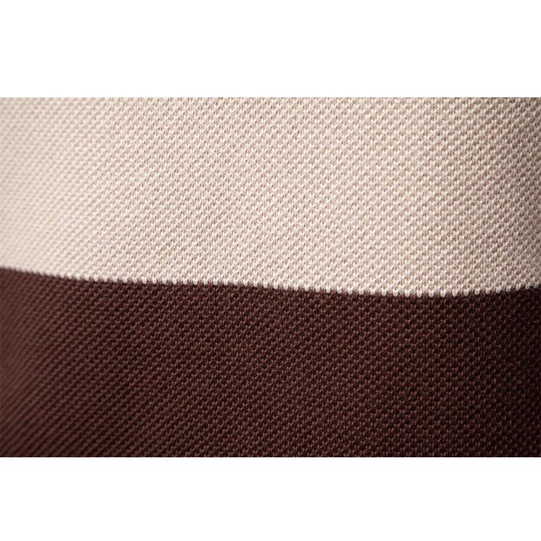 Herentrui met halve rits – Stijlvolle gestreepte gebreide trui