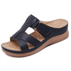 Comfortabele Slip-On Dames Sandalen met Sleehak