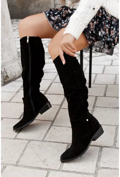 Dames Hoge Knie Laarzen – Elegante Lange Fashion Boots