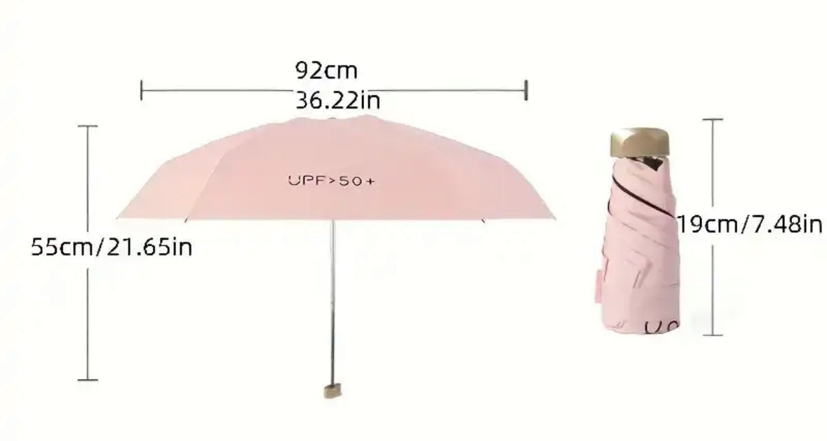 Mini Paraplu voor Onderweg - Compact, Windbestendig, UV-Bescherming