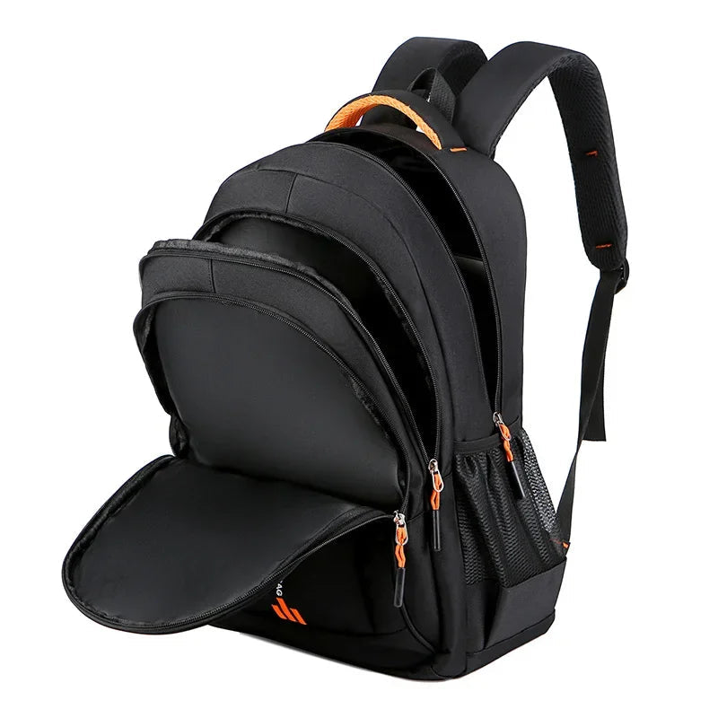 Oxford Laptop Rugzak - Waterbestendig - 15.6 Inch - Voor School en Reizen - Zwart