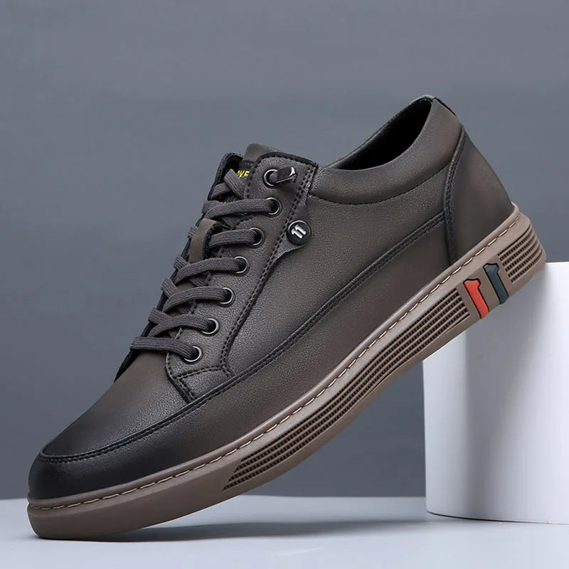 Stijlvolle Lederen Sneakers voor Heren - Comfort en Elegantie