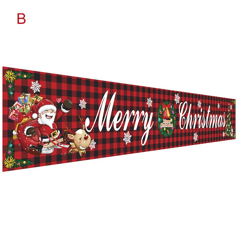 Merry Christmas Buitenbanner – Feestelijke Kerst Decoratie voor Tuin & Huis