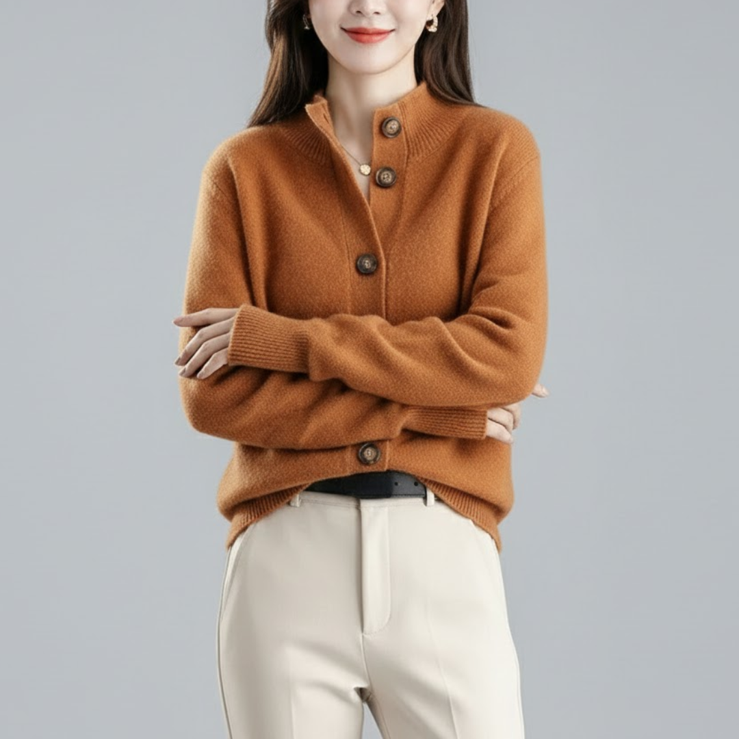 Dames Kasjmier Cardigan – Elegant & Tijdloos
