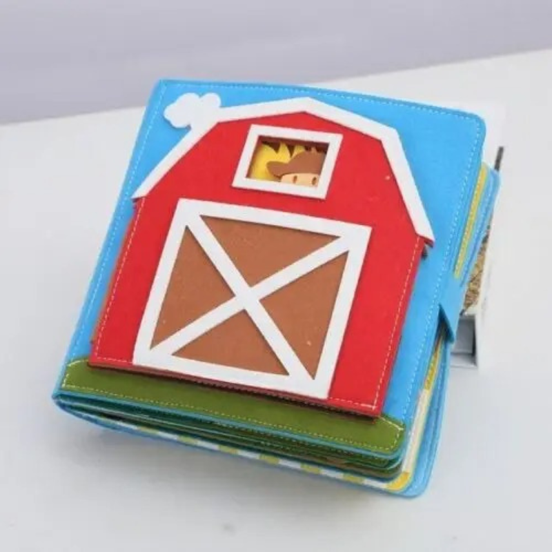 Boerderij Quiet Book voor Kinderen – Interactief Educatief Speelboek