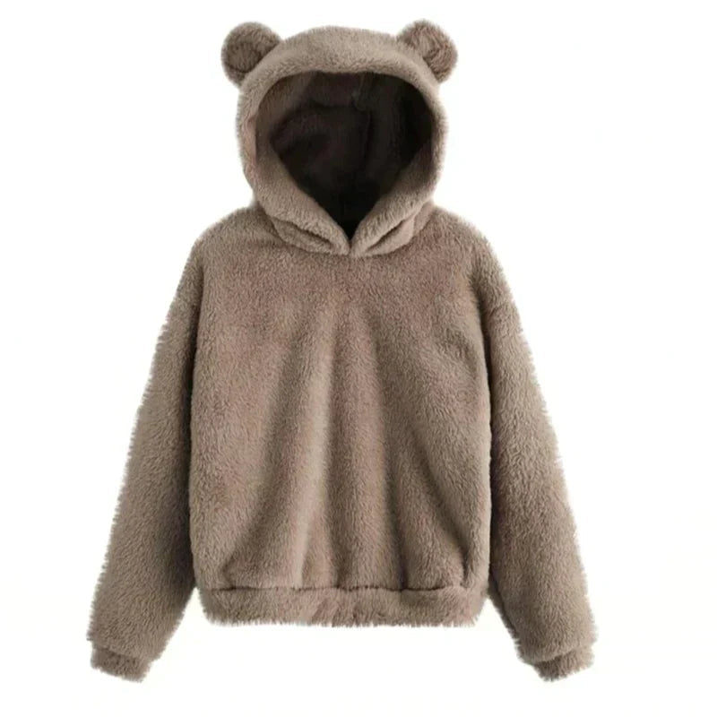 Damespullover met schattige Bärenohren voor herfst en winter-mezamstore.nl