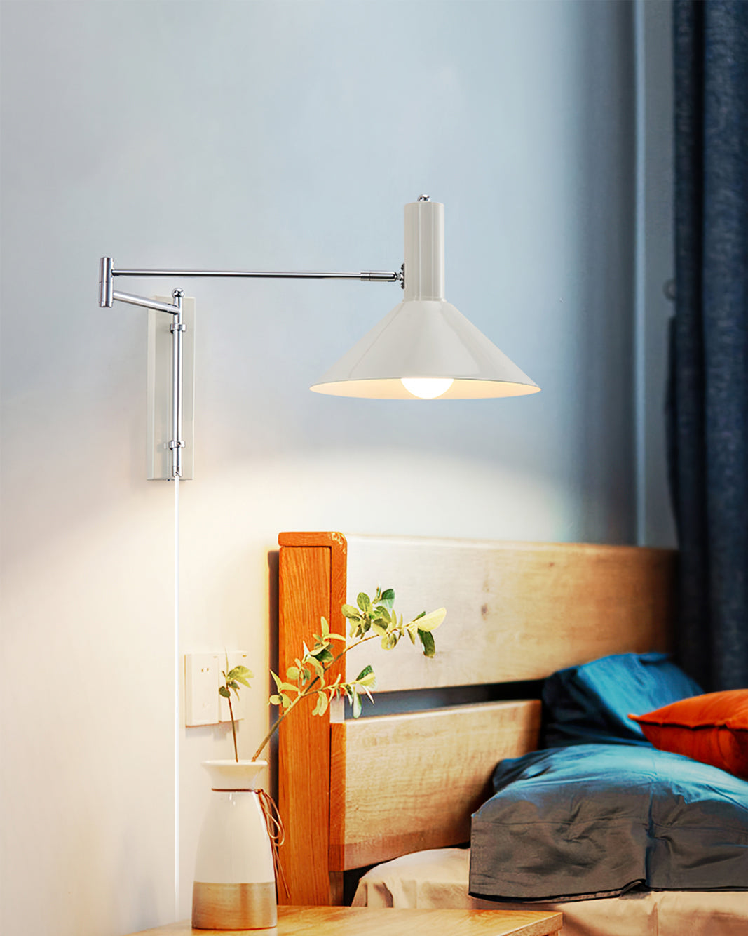 Verstelbare Minimalistische Wandlamp voor Slaapkamer en Woonkamer