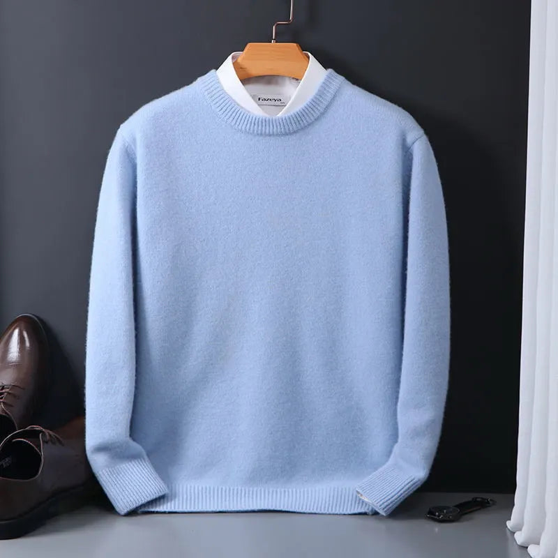 Stijlvolle Kasjmier Herenpullover voor Winterdagen
