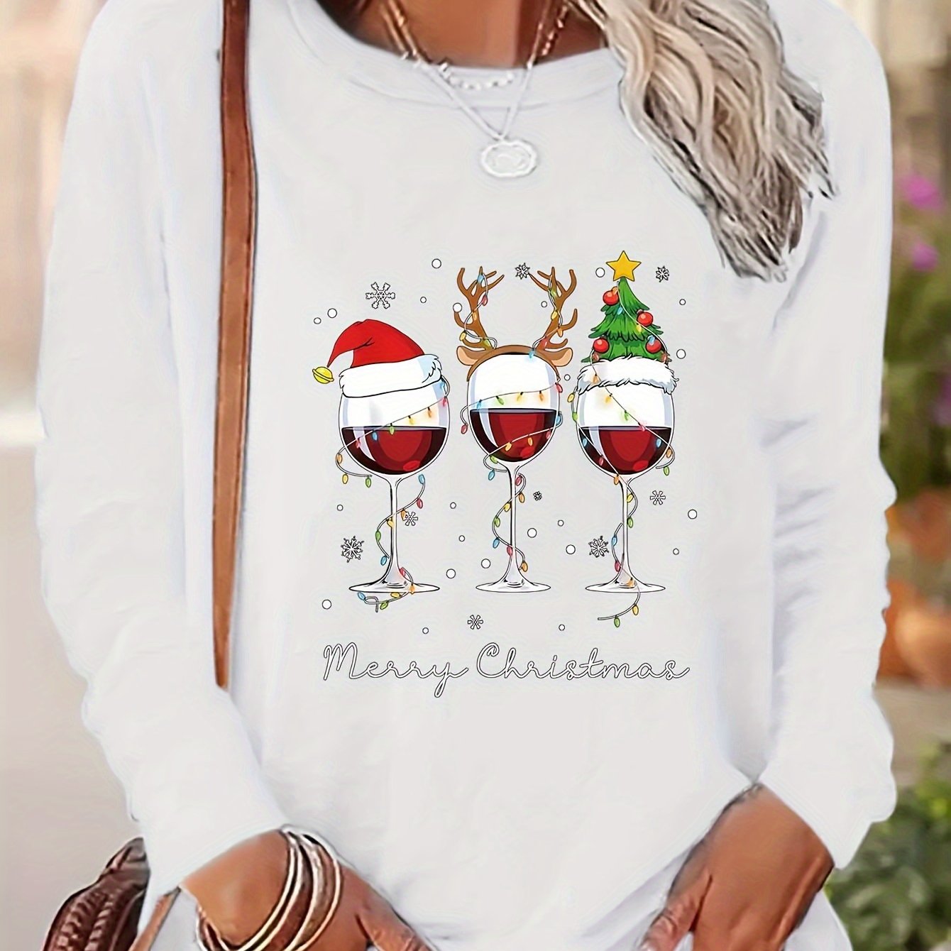 Dames Kerst Sweater – Comfortabele Trui met Feestelijke Print