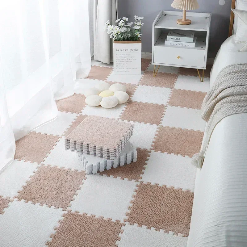 Zachte Puzzle Vloermatten Set voor Slaapkamer & Speelruimte